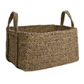 Jute Rectangle Storage Basket - Multi, 16.0x12.0x9.0"