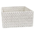 Cotton Rectangle Storage Basket - White, 21.0x14.6x10.6"