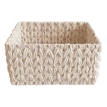 Cotton Rectangle Storage Basket - White, 15.0x10.0x8.0"