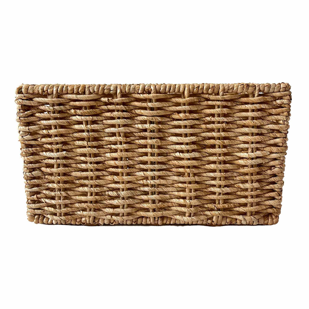 Wicker Rectangle Storage Basket - Natural, 15.0x10.0x8.0"