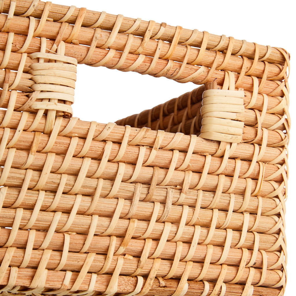 Rattan Rectangle Storage Basket - Natural, 11.0x7.3x5.5"