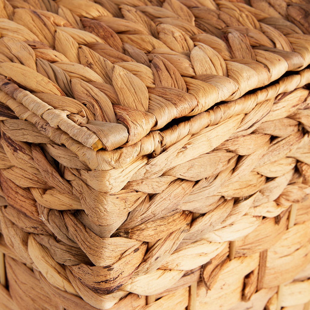 Wicker Rectangle Storage Basket - Natural, 26.0x15.4x14.6"